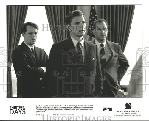 2000 Press Photo Steven Culp, Bruce Greenwood & Kevin Costner in "Thirteen Days"