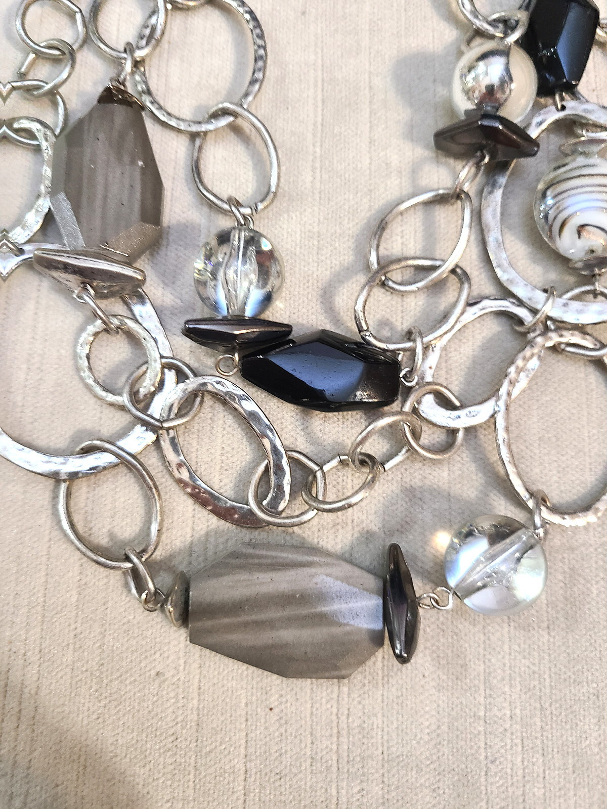 Ruby Rd. Silver-Tone Large-Link Chain Necklace Bl… - image 5