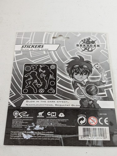 Bakugan Battle Brawlers Glow In The Dark Stickers Sheet Free Shipping Worldwide - Imagen 4 de 4
