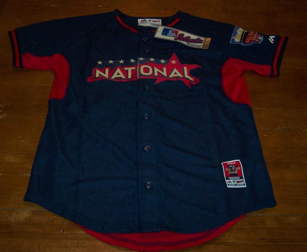 MLB ALL STAR GAME NATIONAL LEAGUE BASEBALL STITCHED JERSEY YOUTH LARGE  14-16 NEW