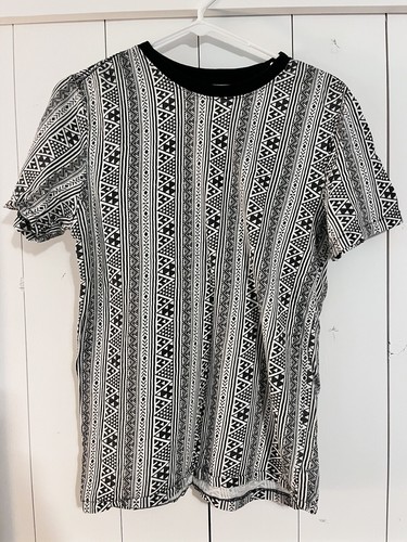 Arizona Jean Co. All Over Print T-shirt, Black/white, Men’s Sz Small