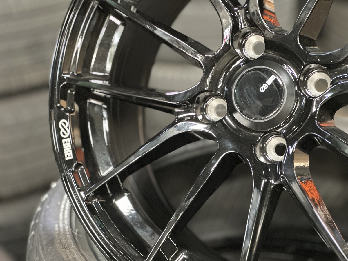 New 15x7 ENKEI TUNING SC48 BLACK 4x100 Fit Honda Acura Toyota