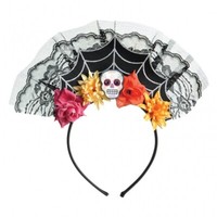 "Halloween Haarreif \"Der Tag Der Toten\" Tiara KostüMe Verkleidung"