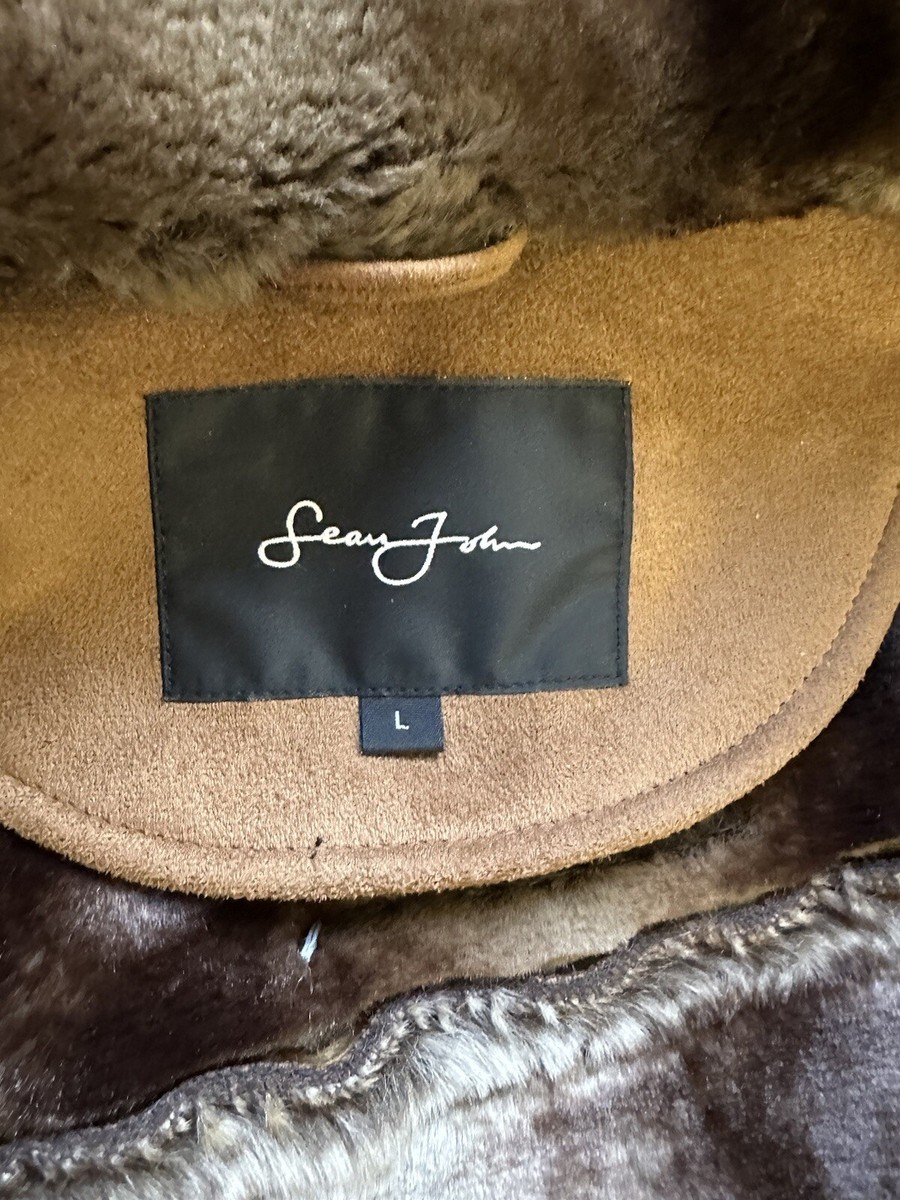 Vintage Sean John Faux Suede Faux Fur Lined & Collared Vintage Sean John Faux Suede Faux Fur Lined & Collared
