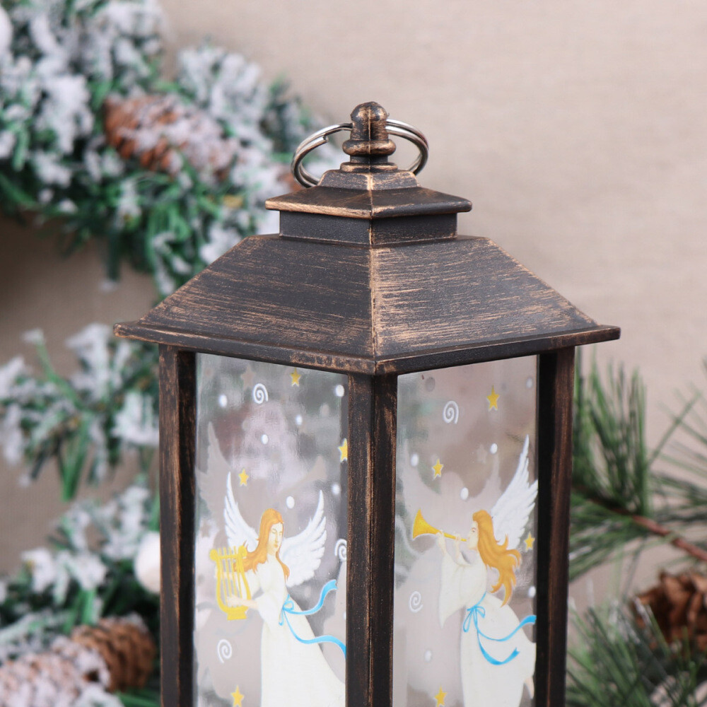 Snow Lantern Portable Christmas Lights Music Globe Nativity Snowglobe