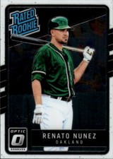 2017 Donruss Optic Renato Nunez #56 Oakland Athletics 13E