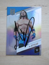 AJ Styles "Wrestling" Autograph Signed Trading Card Topps WWE