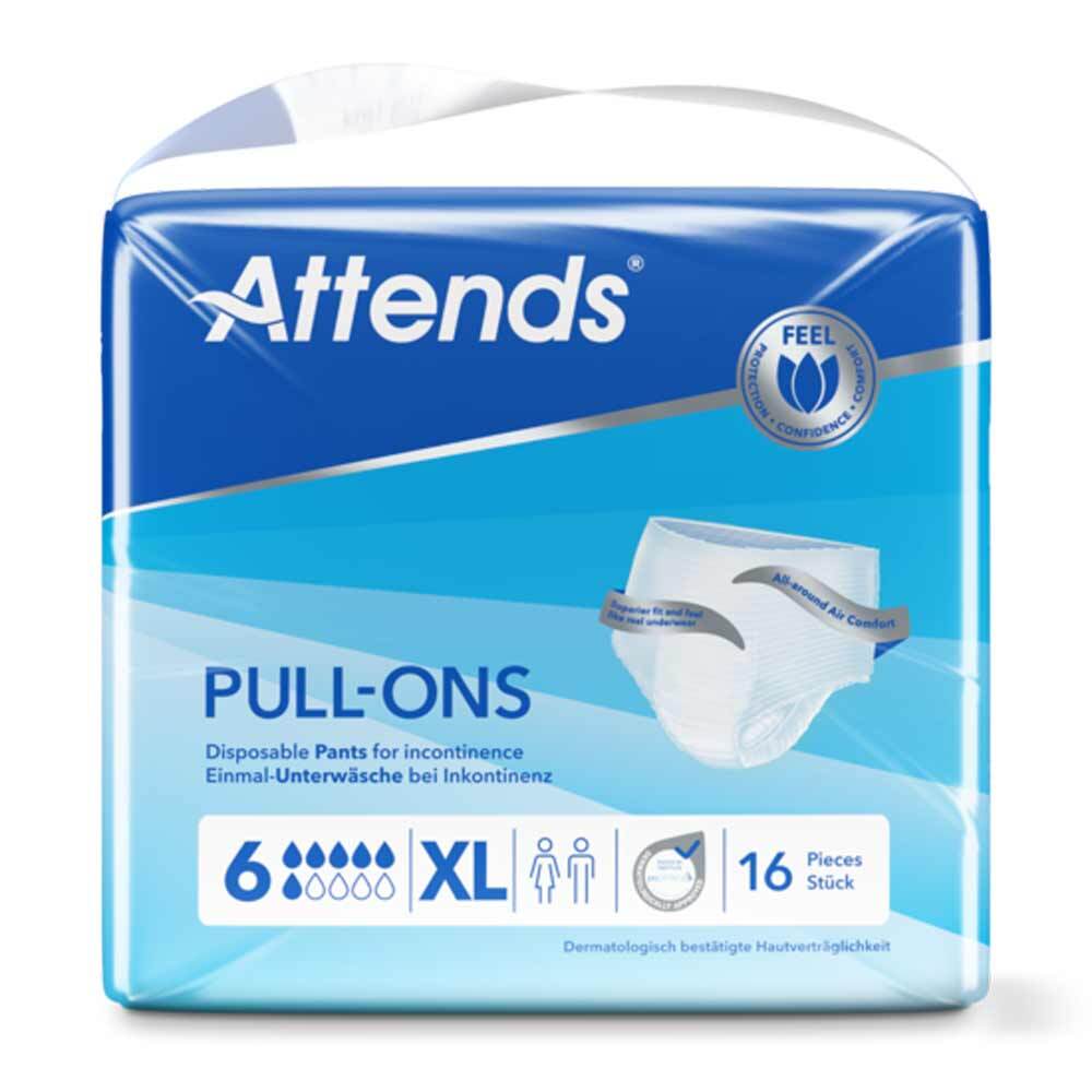 Attends Pull-Ons 6 Gr. XL Windelpants 16 Stück