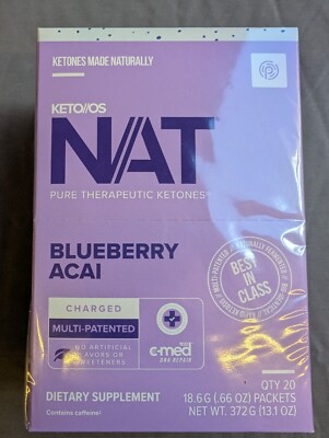 Prüvit exogene Ketone RBHB OVP Sorte BLUEBERRY ACAI *NEU* mit Koffein Pruvit
