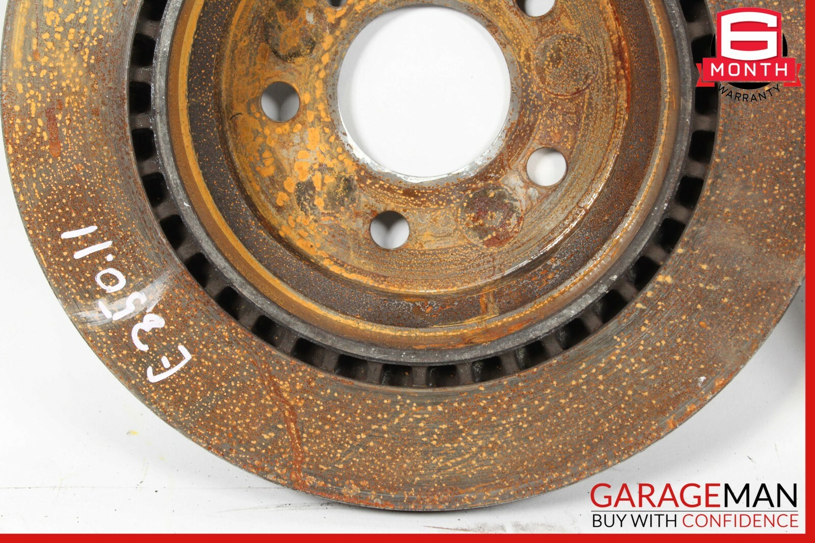 10-18 Mercedes W212 E350 Rear Brake Rotors Disc Left & Right Set 