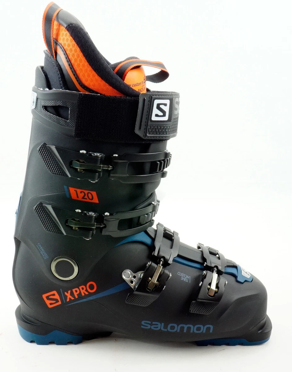 Salomon X Pro 120 Men s Ski Boots Size 25 25.5 Black Blue