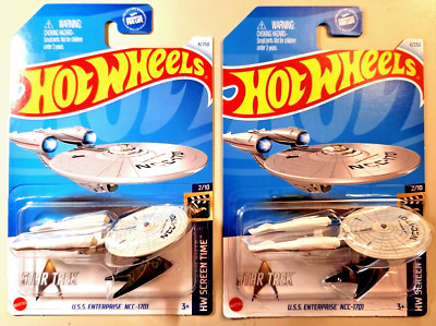 Hot Wheels ''USS Enterprise NCC-1701'' (2024) Lot of (2) ''New''
