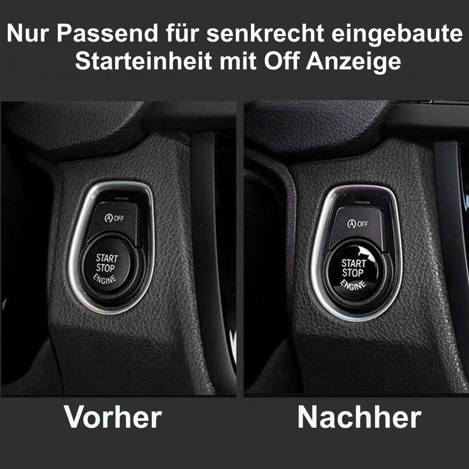 Start Stop Knopf schwarz glanz passend für BMW F10 F12 F20 F22 F30 F31 F32 F25 - Bild 3 von 4