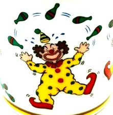 Vintage Circus Juggling Clown Coffee Cup Mug (G39)