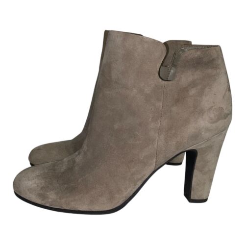 Sam Edelman Botines Mujer’s Talla 9 Cuero Gamuza Suave Gris Zapatos Tacones - Imagen 3 de 8