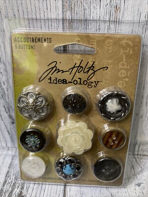 Tim Holtz idea-ology ACCOUTREMENTS - 2010 Advantus Corp - Decorative Buttons