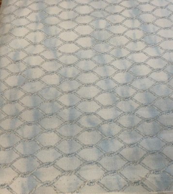 WILMINGTON PRINTS - HARBOR LIGHTS #1810-42450-481-ROPE LT BLUE/GRAY- BTY