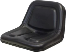 Uni Pro Black Vinyl Metal Pan Seat w/ Center bolt mounting