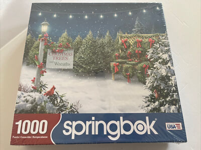 Springbok  1000 Piece Jigsaw Puzzle  - Christmas Tree Lane NEW