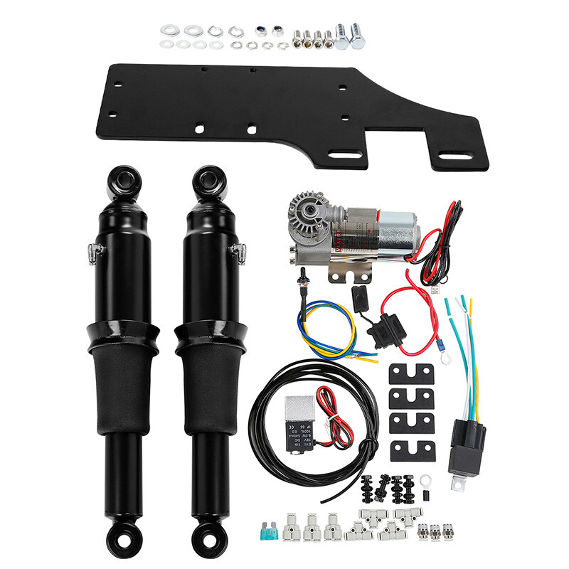 Front Air Ride Lowering Kit & Rear Suspension Fit For Harley Road Glide