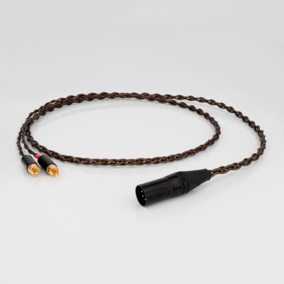 OCC Pure Copper Wire HIFI Signal Audio Connection Cable 4pin XLR Male to 2 RCA