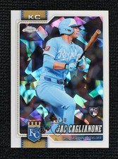 2026 Topps Chrome Sapphire White Refractor 20/30 Jac Caglianone #131 Rookie RC
