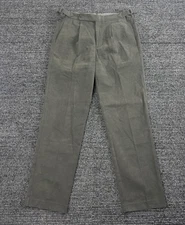 Todd Snyder Pants Men 32x34(32x31)Gray Italian Brushed Side Tab Trousers Pleated