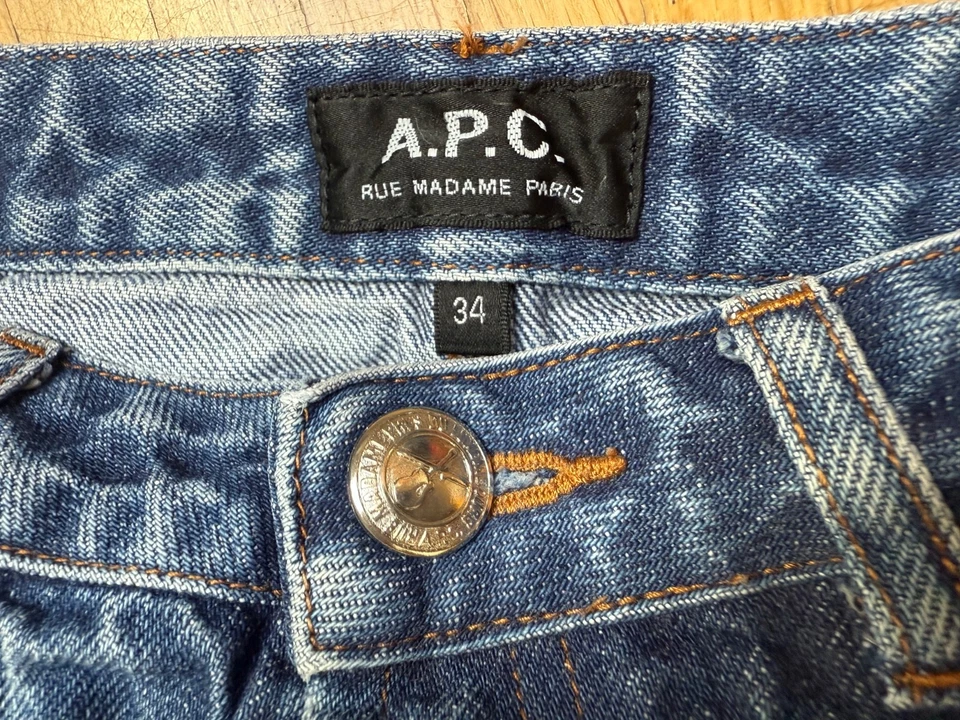 A.P.C. Standard Rock Selvedge Denim Jeansrock Rue Madame Paris Size 34 W 25 - Bild 3 von 4