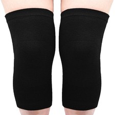 JUSDIQIR 2 Pack Knee Brace, Sport Pad, Support Large, Black