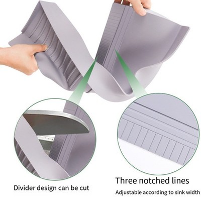 Silicone Sink For splash Guard with Strong Adhesion for Smooth Sink Edges