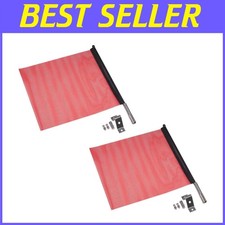 Durable Jersey Mesh Safety Flags - 18" x 18" - 2 Count