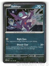 Sableye (Cosmos Holo) 136/193 Rare Carte e Prodotti Vari Pokemon LP