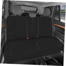 SpillGuard Neoprene Rear Seat Protector - Back Seat Cover Gray Stitching
