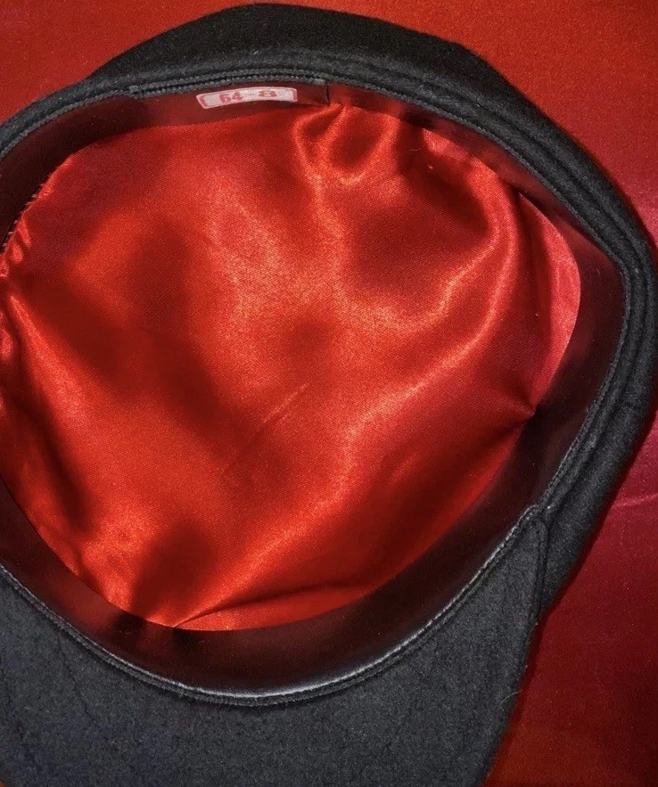 Sombrero de Pescador Griego Hecho en GRECIA Marinero con Forro Rojo Satinado Talla 8DE COLECCIÓN RARO Foto 2 de 4