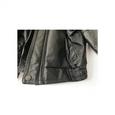 Tanners Avenue Biker Jacket Men's M Medium Black 100% Leather