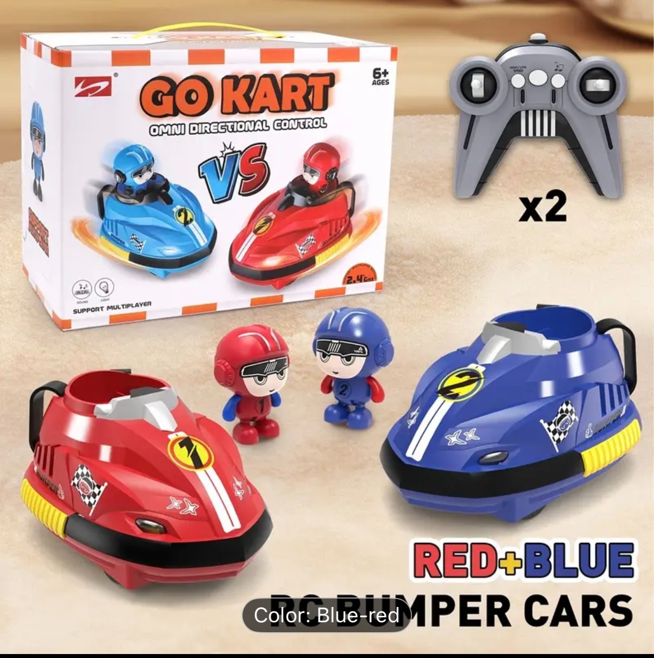 Exciting Remote Control Ejecting Bumper Cars For Toddlers With Music & LED Light