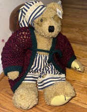VINTAGE 18 INCH WIND-UP MUSICAL BEAR