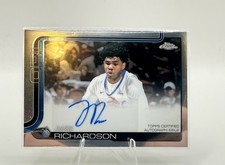 Topps 2025-26 Chrome Jase Richardson Orlando Magic Rookie Autograph TCAR-JR