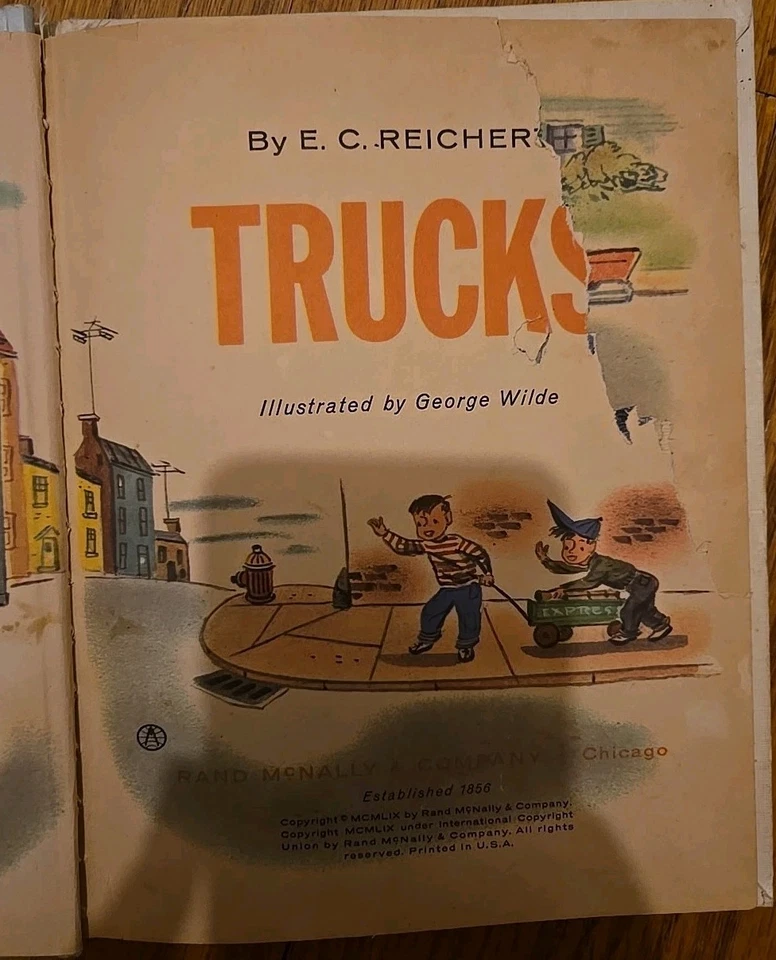 VTG 60s 70s 80s 'TRUCKS' Chlidrens Book Lot - Picture Books - Image 4 of 4