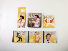 Set Of 3 Elvis Karaoke CD Discs Tin Box Door Hanger 2007 Madacy Intertainment