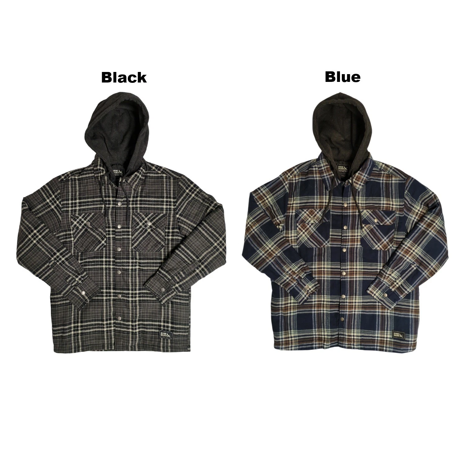 Eddie Bauer Men's Lightweight Hooded Full Zip Shirt Jacket