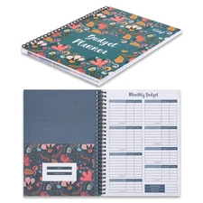 Budget Planner 2025-2026, Monthly Budget Book Bill Organizer with 12 Pockets,...