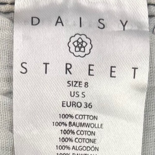 Pantalones de mezclilla Daisy Street Peace con estampado de corazón para mujer S azul estilo años 90 tiro alto - Imagen 7 de 8