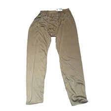 Milliken Drawers Light Weight Cold Weather Pants Mens Medium Regular Brown USA