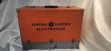 1940s Vintage Case GE General Electric Electronic Repair Toolbox w/~400 TV Tubes