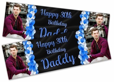 Personalisierte Foto Banner Geburtstag Taufe Party 298