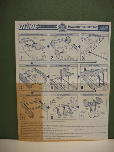 GI Joe - 1989 - Original Blueprints Manual - Slaughter's Marauders Equalizer