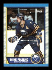 Mike Foligno 17 Sabres Hockey 1989 Topps 78 Sports Trading Card