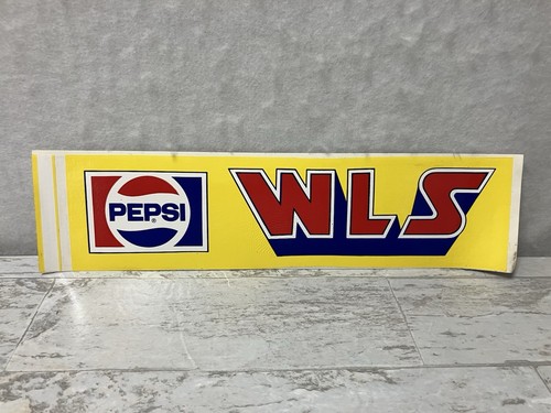 Vintage Pepsi WLS Chicago 890 AM Autoaufkleber Radio Cola Promo 1980er - Bild 1 von 9