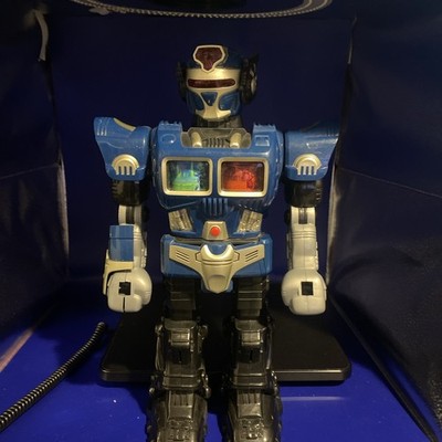 Turbo Fighter Walking Robot Toy 15'' Cybotronix Hap-P-Kid 2007  AS IS!!!!!